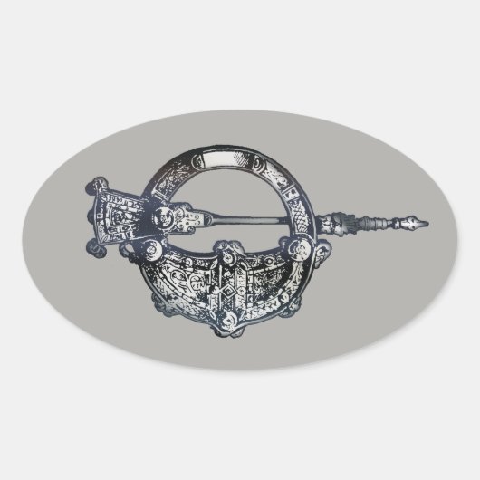 Tara Brooch，アイルランド，アイルランド伝統 楕円形シール (正面)
