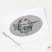 Tara Brooch，アイルランド，アイルランド伝統 楕円形シール (封筒)