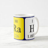 Tarah定期テーブル名mag コーヒーマグカップ (正面右)