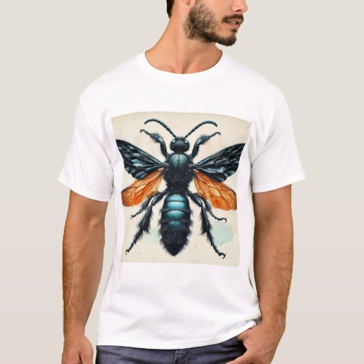 Tarantula Hawk 220824IREF245 - Watercolor Tシャツ (正面)