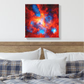 Tarantula Nebula赤外カラフル宇宙写真 キャンバスプリント (インサイチュ (寝室))