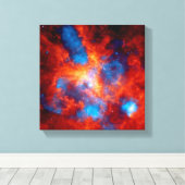 Tarantula Nebula赤外カラフル宇宙写真 キャンバスプリント (インサイチュ (ウッドフロア))