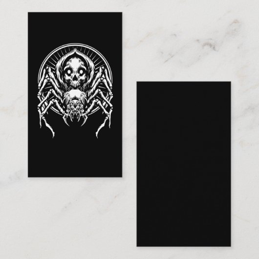 Tarantula Spider Witchy Arachnid Gothic 名刺 (正面/裏面)