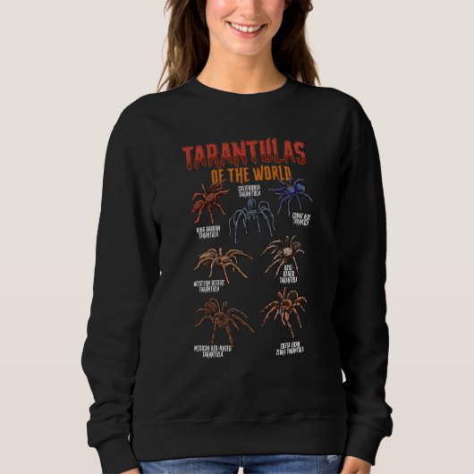 Tarantulas Animals of the World Spider Science Ara スウェットシャツ (正面)