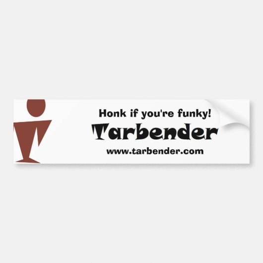 Tarbender -あなたはファンキーなら警笛を鳴らして下さい! バンパーステッカー (正面)