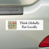 Tarboro-Edgecombeの農家の市場のバンパーステッカー バンパーステッカー (車上)