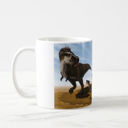 Tarbosaurusのマグ コーヒーマグカップ (左)