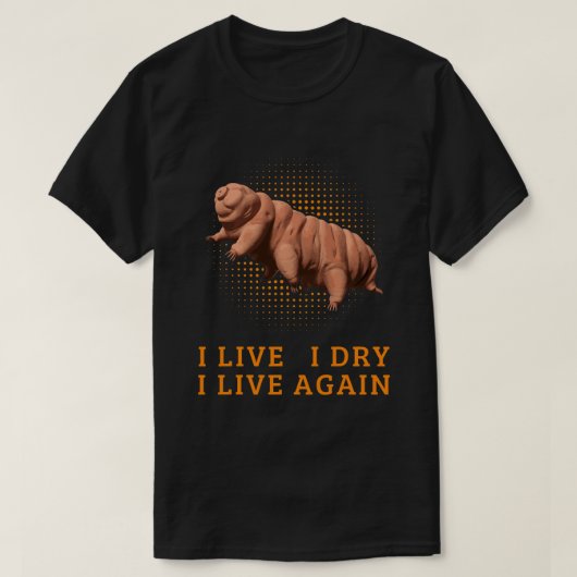 Tardigradeおもしろい Water Bear微生物学コケ豚 Tシャツ (デザイン正面)
