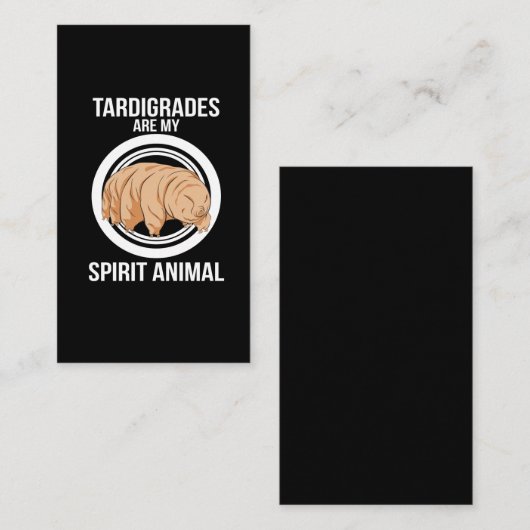 Tardigradeギフトの微生物学水くまの生物学者 名刺 (正面/裏面)