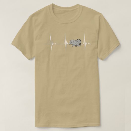 TardigradeハートビートEKGパルス水クマ科学 Tシャツ (デザイン正面)