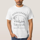 Tardigrade: 5つの絶滅およびカウントの生存者 tシャツ (正面)