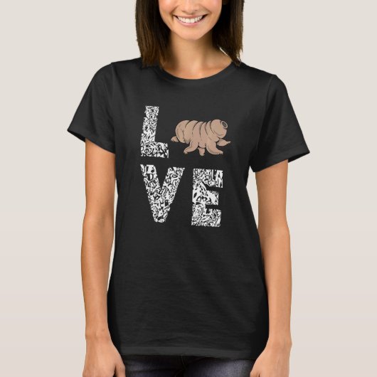 Tardigrade Love Science Microbiology Water Bear Tシャツ (正面)