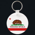 Tardigrade Republic Flag キーホルダー<br><div class="desc">Cute,  and durable!  The water bear or moss piglet (Tardigrada) may outlast us all.  Why?  Ask your favorite biology teacher,  researcher,  professor,  or resident geek.  Better still,  say "cryptobiosis" with a gift that proudly proclaims our membership in the Tardigrade Republic.</div>