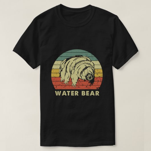 Tardigrade Water Bear Science Microbiologyヴィンテージ Tシャツ (デザイン正面)