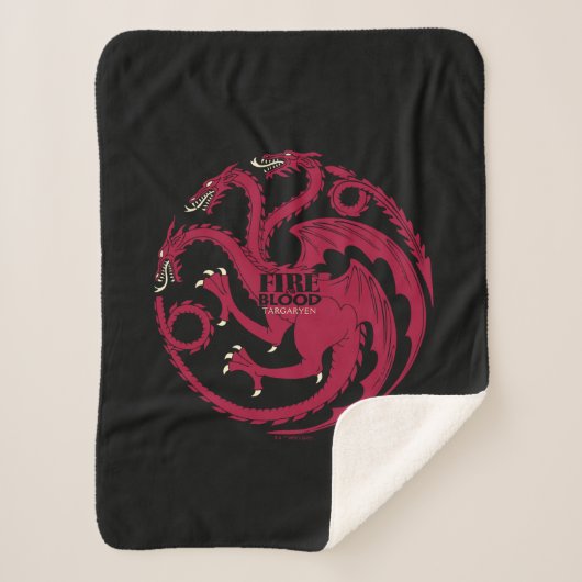 Targaryen Sigil – ファイア&ブラッド シェルパブランケット (正面)