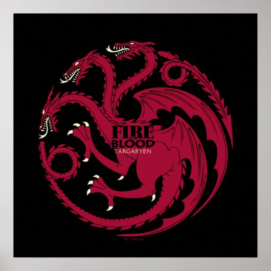 Targaryen Sigil - Fire & Blood ポスター (正面)