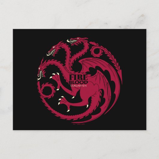 Targaryen Sigil - Fire & Blood ポストカード (正面)