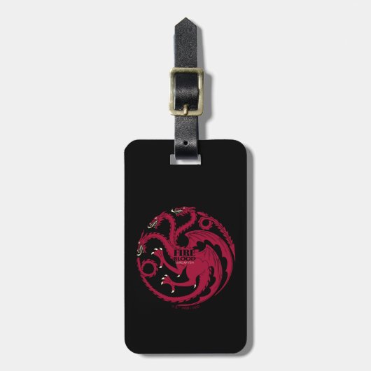 Targaryen Sigil - Fire & Blood ラゲッジタグ (正面縦)