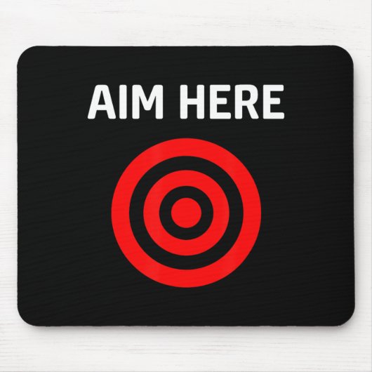 Target Aim Here マウスパッド (正面)