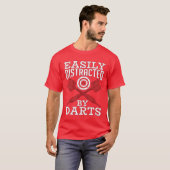 Target Sports Easily Distracted By Darts Bullseye  Tシャツ (正面フル)