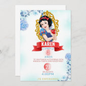 Targeta digital de blanca nieves  招待状 (正面/裏面)