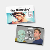 Targeta Mewing バッジ (正面＆裏面)