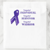 Targeted Individuals Awareness Survivor Warrior 長方形シール (バッグ)