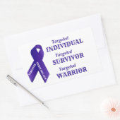Targeted Individuals Awareness Survivor Warrior 長方形シール (封筒)