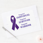 Targeted Individuals Awareness Survivor Warrior 長方形シール (封筒)