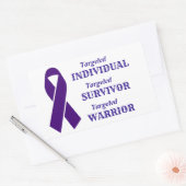 Targeted Individuals Awareness Survivor Warrior 長方形シール (封筒)