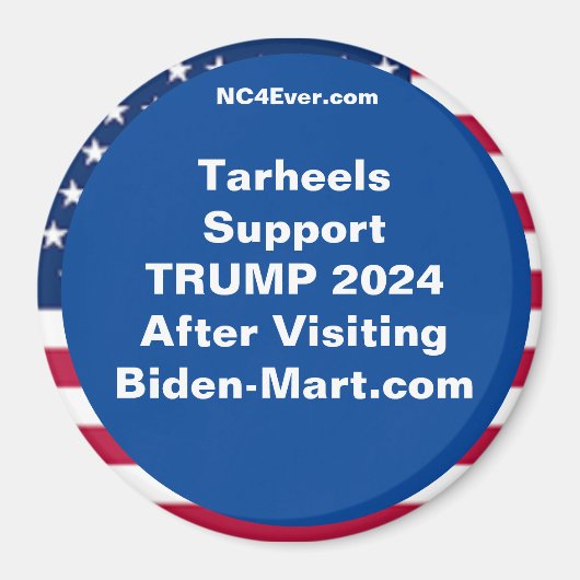 TarheelサポートTRUMP 2024 After Fridge マグネット (正面)