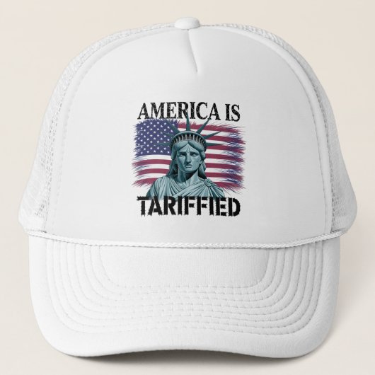 "TARIFFIED" サタイアカル・リバティデザイン キャップ (正面)