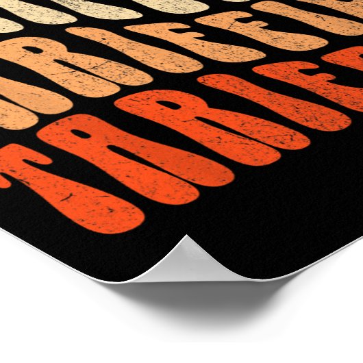 Tariffied Resist Protest Against Tariffs Retro Men ポスター (角)