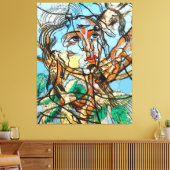 Tarin, Infinity Dots by After Francis Picabia キャンバスプリント (インサイチュ (リビング))