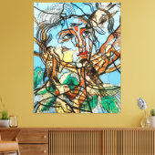 Tarin, Infinity Dots by After Francis Picabia キャンバスプリント (インサイチュ (リビング))