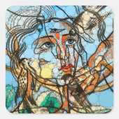 Tarin, Infinity Dots by After Francis Picabia スクエアシール (正面)