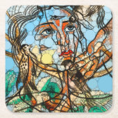 Tarin, Infinity Dots by After Francis Picabia スクエアペーパーコースター (正面)