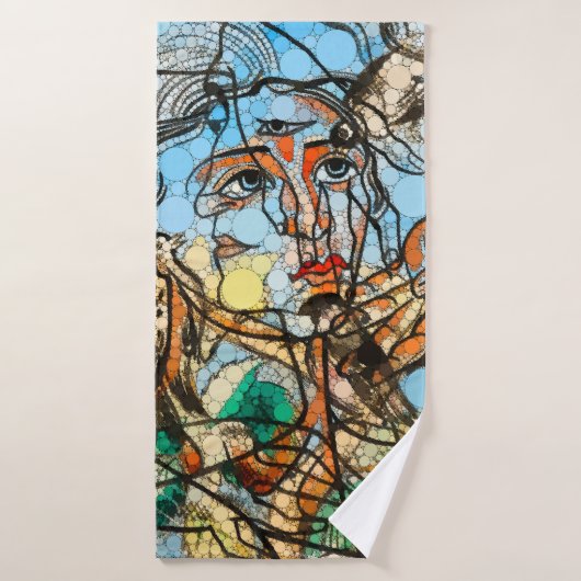 Tarin, Infinity Dots by After Francis Picabia バスタオル (バスタオル)