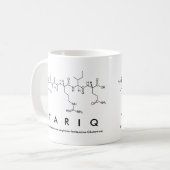 Tariqペプチド名mug コーヒーマグカップ (正面左)