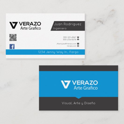 Tarjetaプロフェッショナル・デ・ソフトウェア・エンジニア 名刺 (正面/裏面)