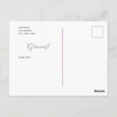 Tarjeta郵便 – Gracias!-カスタム ポストカード (裏面)