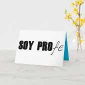 Tarjeta 1º dame nombres 656732214. Soy PROfe カード (黄色い花)
