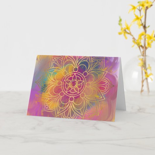 Tarjeta atrapasueños カード (黄色い花)