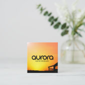 TARJETA AURORA スクエア名刺 (スタンド正面)