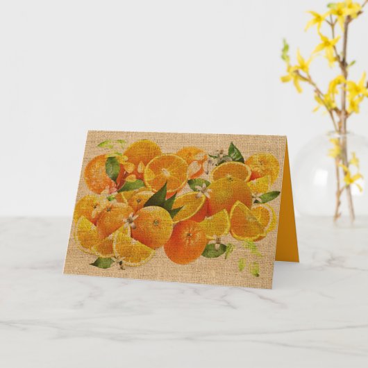 Tarjeta Bitter Oranges from Capri (Cretonne Editio カード (黄色い花)