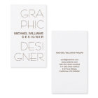 TARJETA BLANCA DISEÑO GRÁFICO ELEGANTE SIMPLE