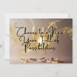 Tarjeta Cheers to a New Year Full of Possibilities シーズンカード