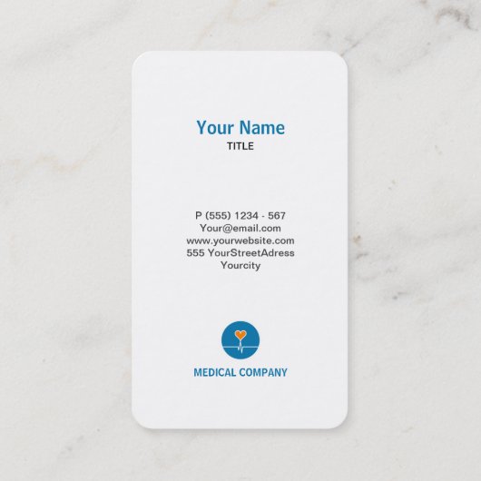 Tarjeta comercial Medical Mod. Healthcore 名刺 (裏面)