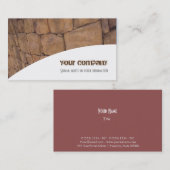 Tarjeta comercial Profesional Piedra 名刺 (正面/裏面)