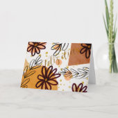 Tarjeta con flores  カード (正面)